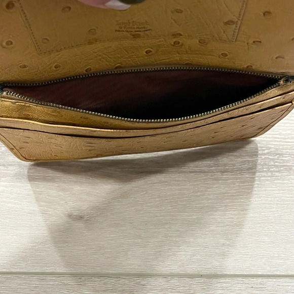 BOND STREET OSTRICH SKIN Coin Purse and Wallet. KISS LOCK. Vintage RARE - Picture 7 of 10